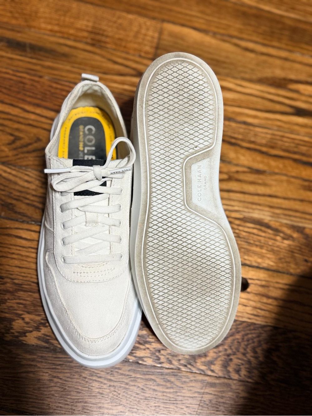 Cole Haan GrandPrø Wellesley Ivory Sneakers Women’s Size 8B W32328 - Picture 4 of 7